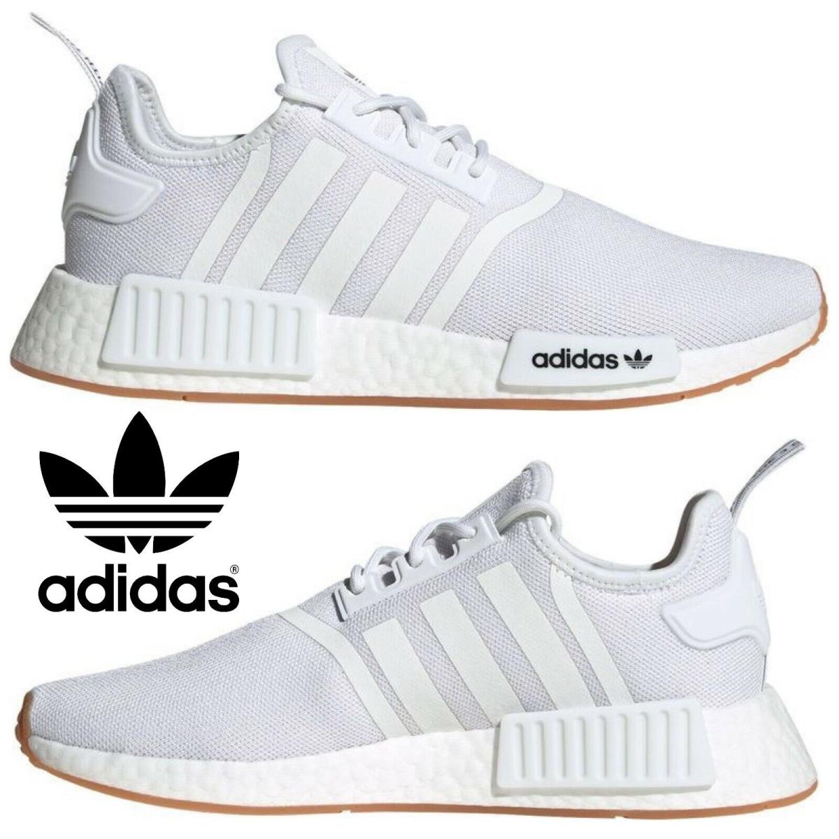 Adidas Originals Nmd R1 Men`s Sneakers Running Shoes Gym Casual Sport White - White , WHITE/GUM/BLACK Manufacturer