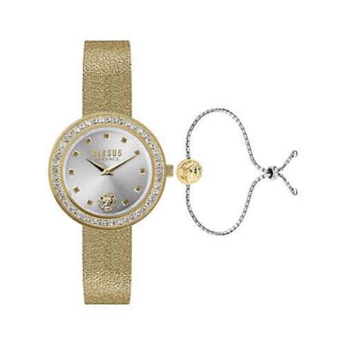 Versus Versace Womens Gold 38 mm Carnaby Street Bracelet Watch VSPCG3221