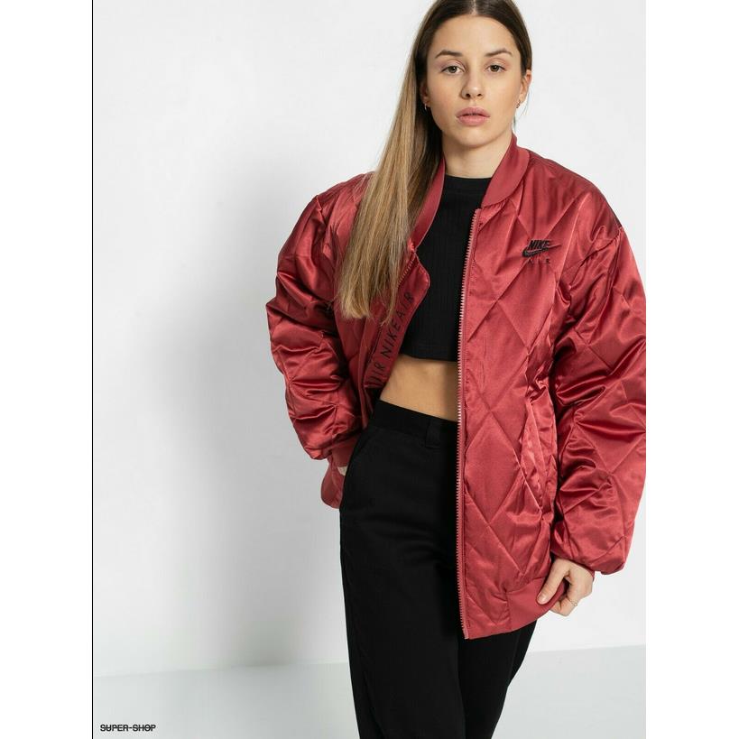 red nike bomber