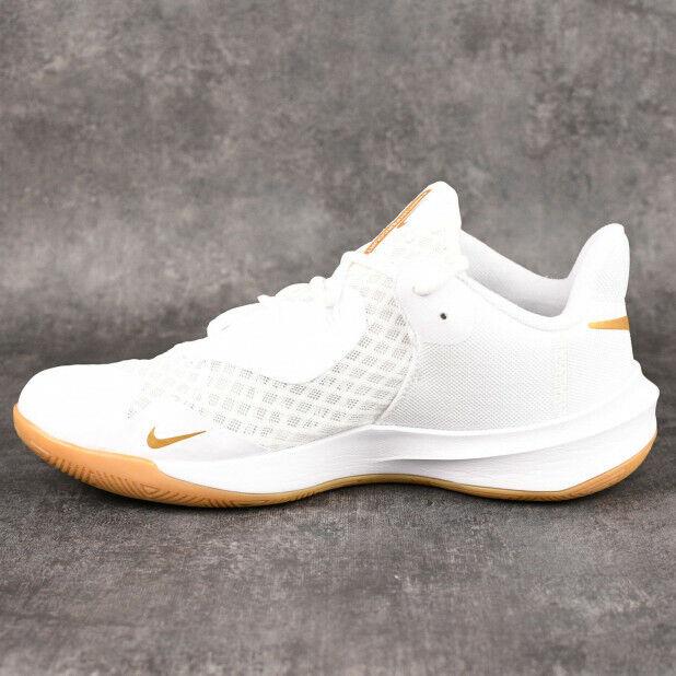 Nike shoes Zoom Hyperspeed Court - White/ Metallic Gold , white/ metallic gold Manufacturer 4