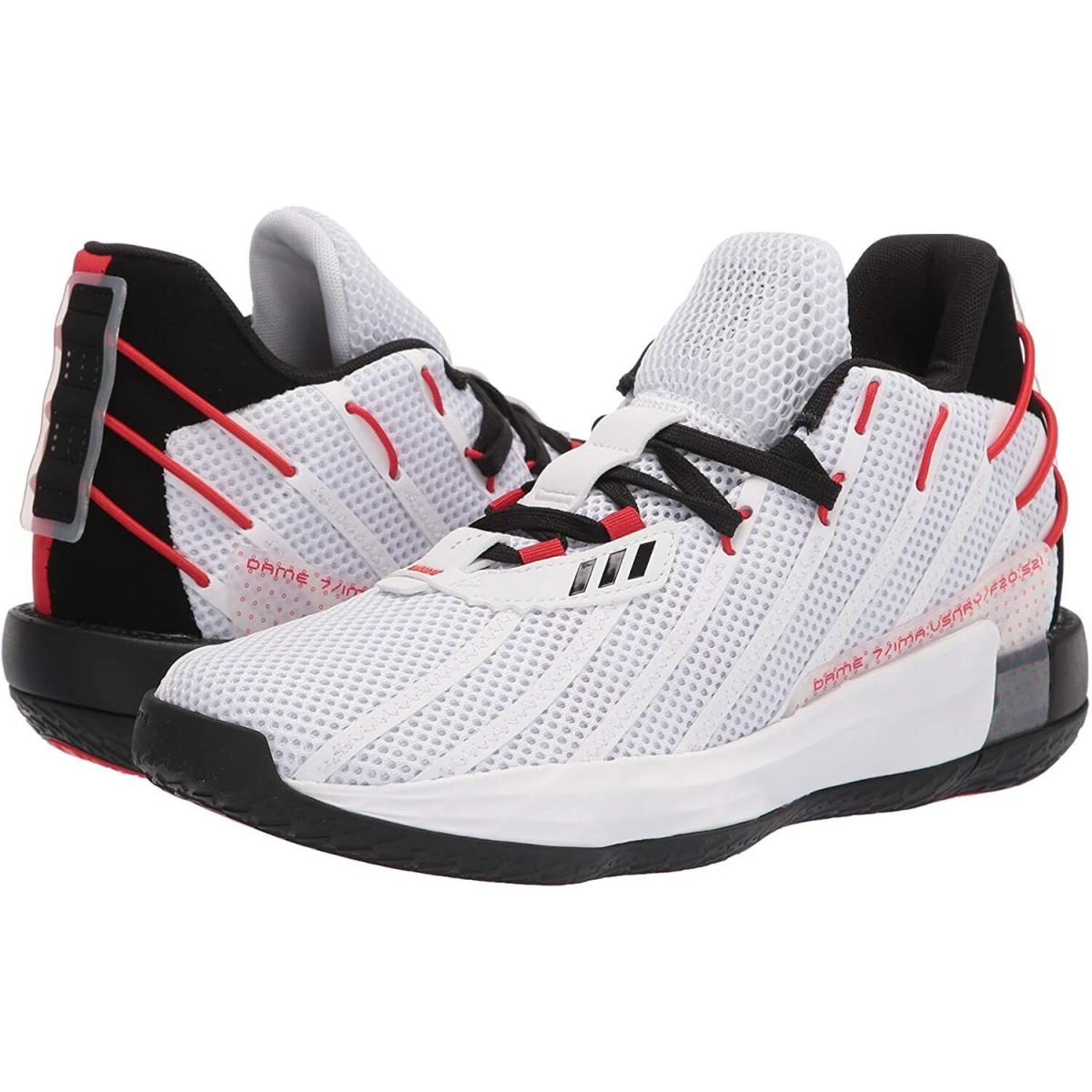 Adidas shoes Dame Mcdaag - White/Black/Scarlet 0
