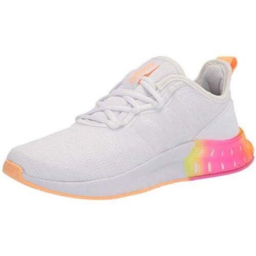 Adidas Womens Kaptir Super Running Shoes White/white/acid Orange 5.5 US - White