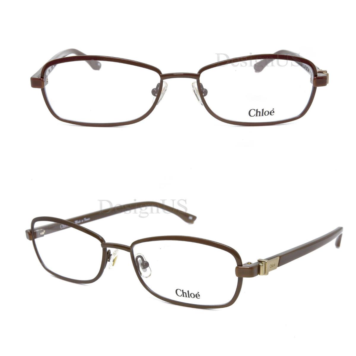 Chloe CL1214 C02 Brown 54/16/140 Eyeglasses Made in France - Frame: C02 (Brown)