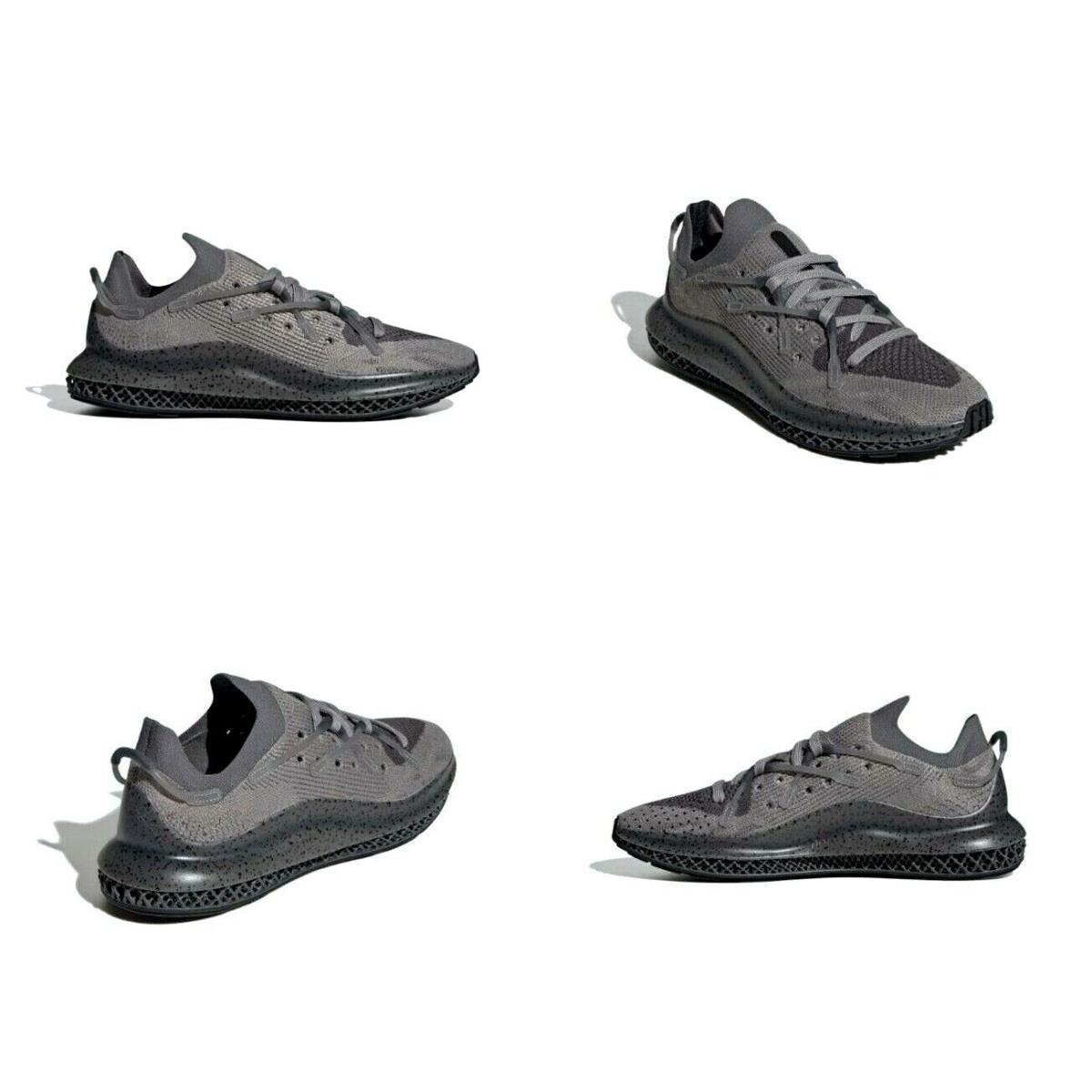 Adidas Originals 4D Fusio Grey Black Running Shoes Mens Size 9 US H04507