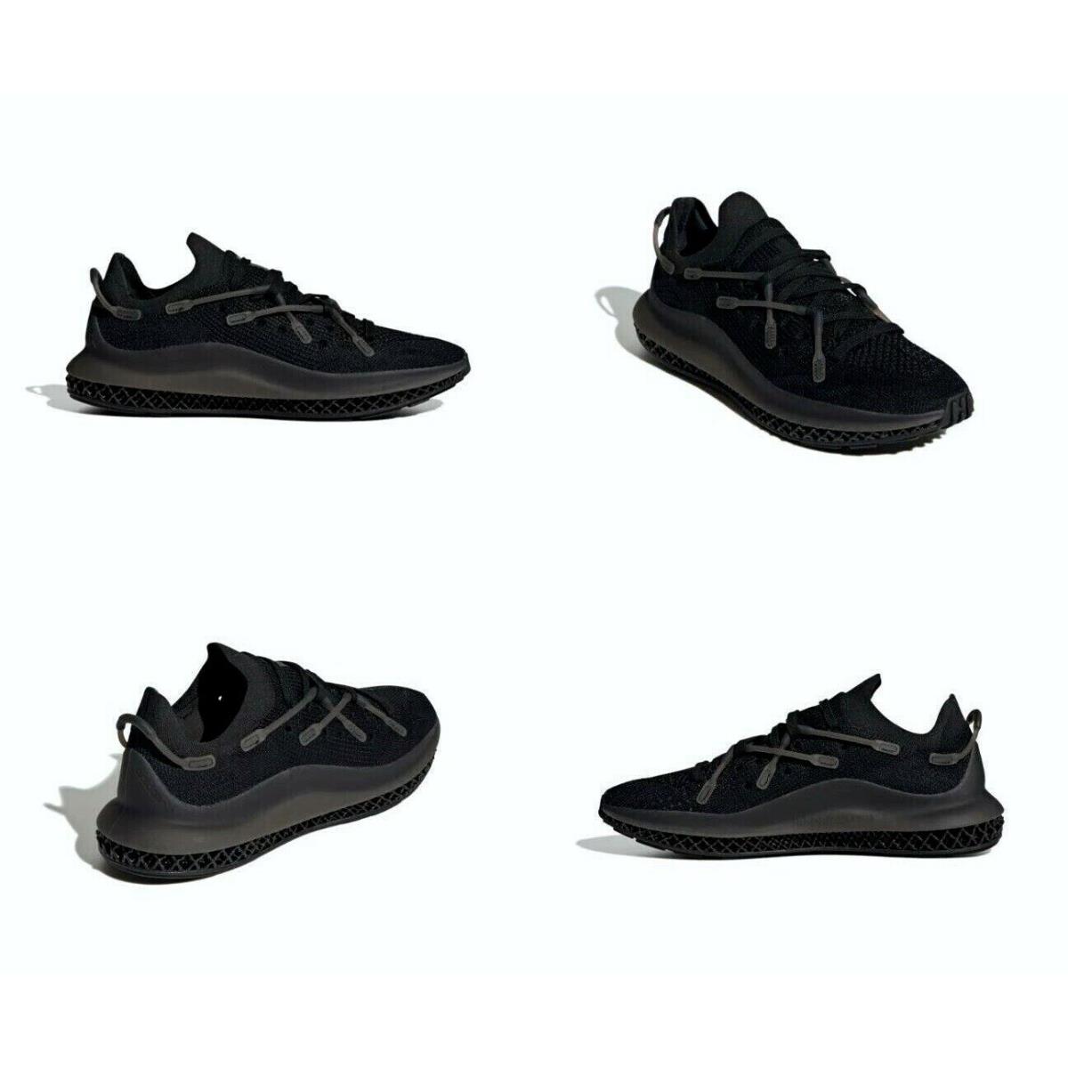 Adidas Originals 4D Fusio Triple Black Running Shoes Mens Size 12 H04510