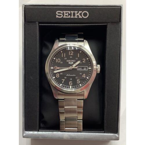 Seiko Men`s 5 Sport Series Black Dial Stainless Steel Automatic Watch SRPG27