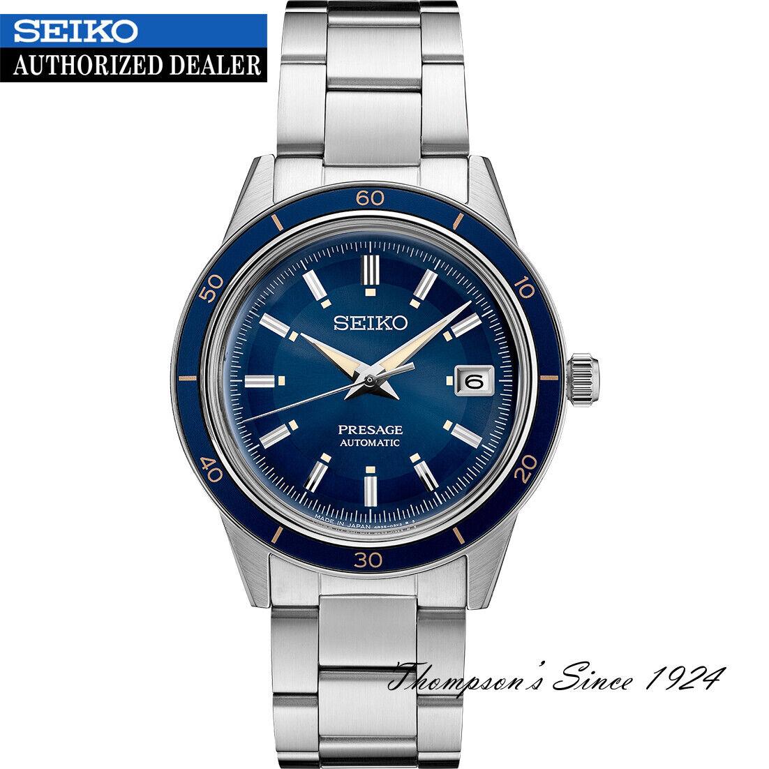 Seiko Presage Automatic Blue Dial Stainless Steel Men s Watch SRPG05