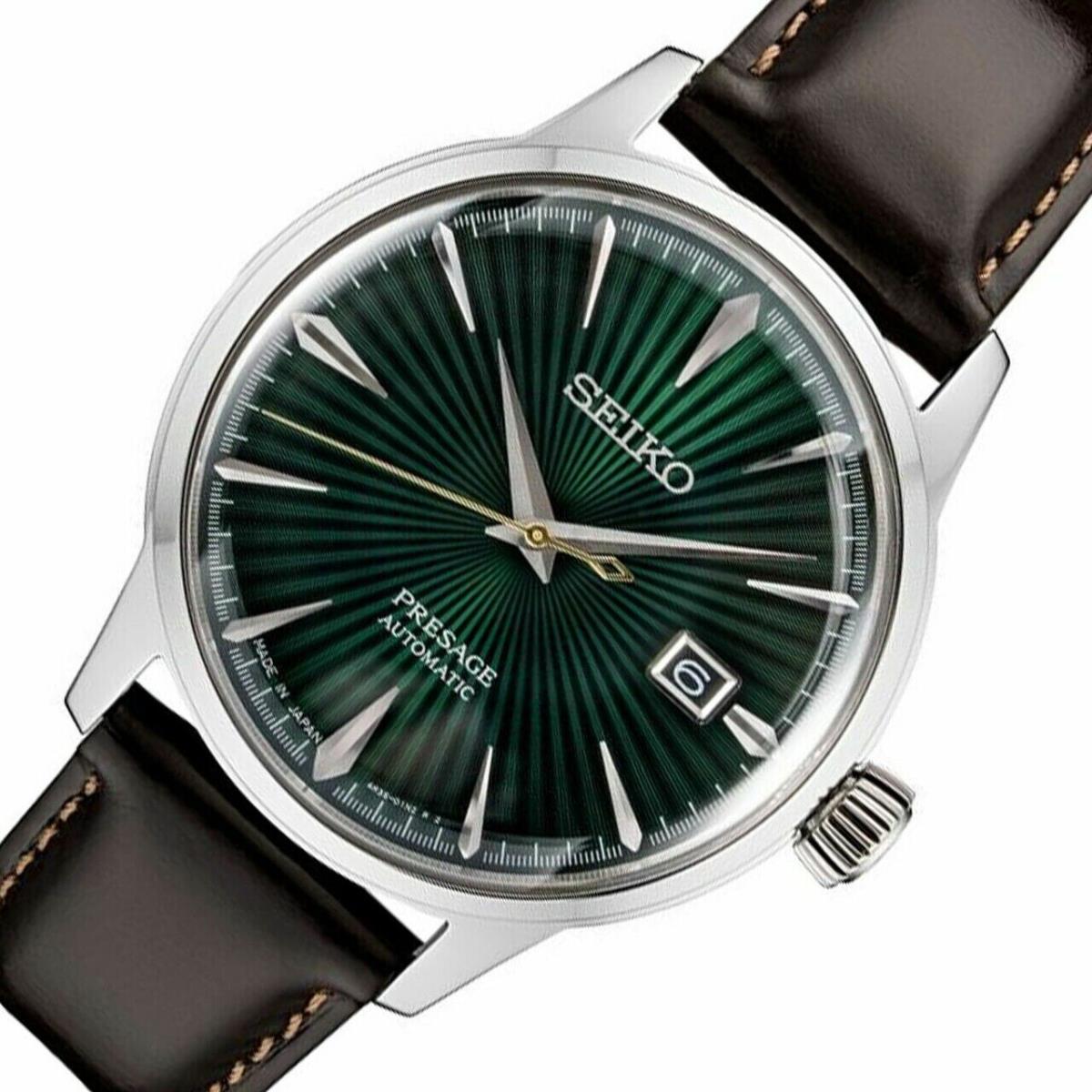 seiko watches for men leather