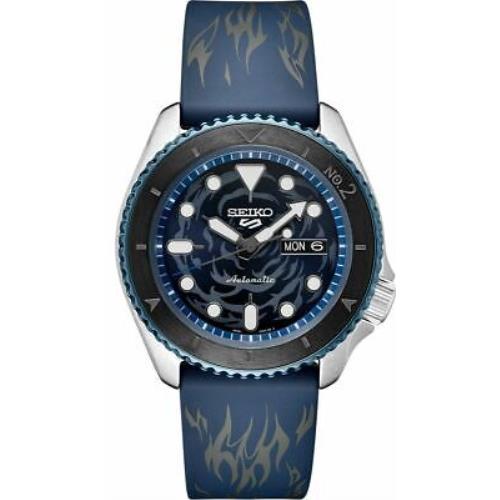 Seiko Men 5 Sports Automatic Blue Rubber Strap Limited Edition Watch Srph 71