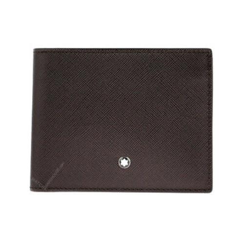 Montblanc 112423 Meisterst ck Selection 6CC Card Holder Brown Leather Wallet