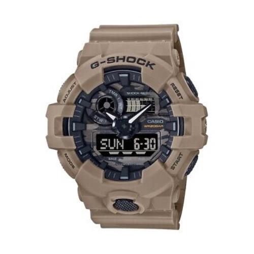 Casio G-shock Analog Digital Camo Resin Strap Watch GA700CA-5A