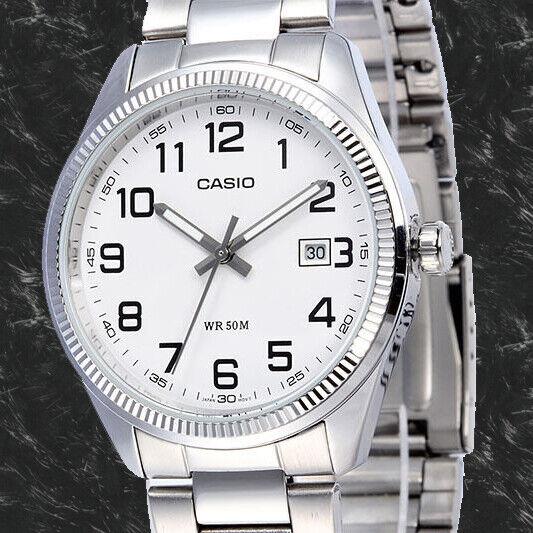 Casio Men`s Steel Band Analog Dress Watch with Date Display MTP-1302D-7BV