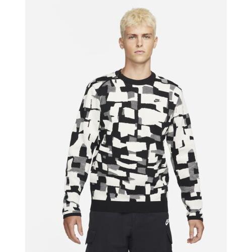 Nike Sportswear Tech Pack Engineered Sweater Black Cashmere DD6627-010 Men s XS