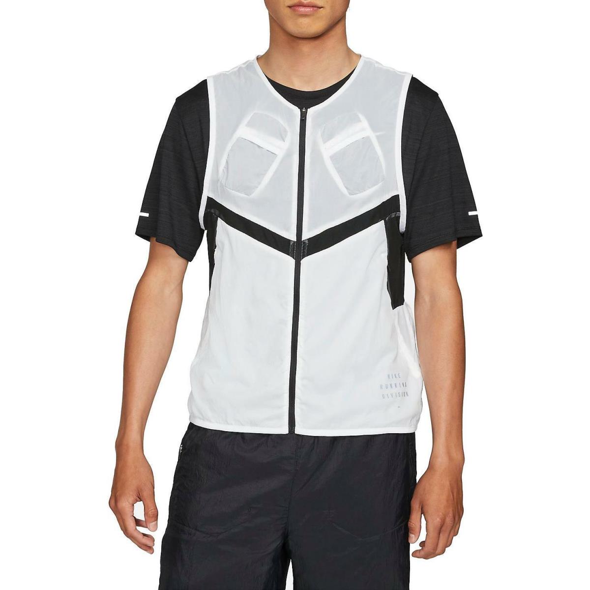 nike running vest white