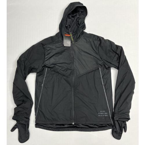 Nike Run Division Dynamic Vent Black Running Jacket Men`s Large CU7889-010