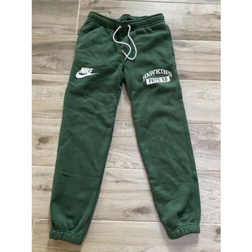 nike stranger things sweatpants green