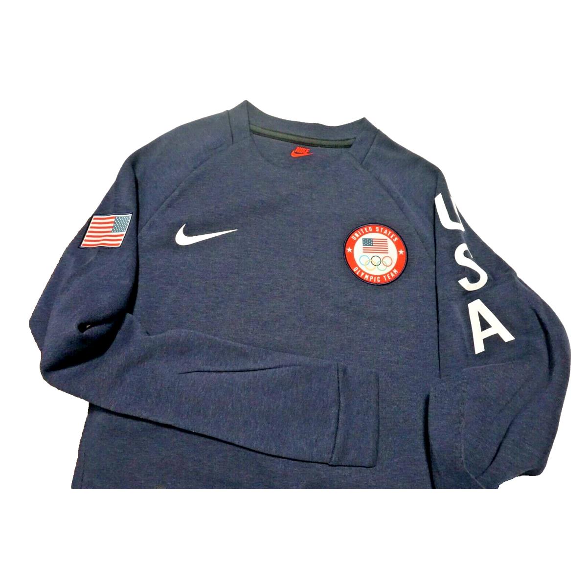 Nike United States Olympics Crewneck Sweatshirt Team Usa Color Navy Size M