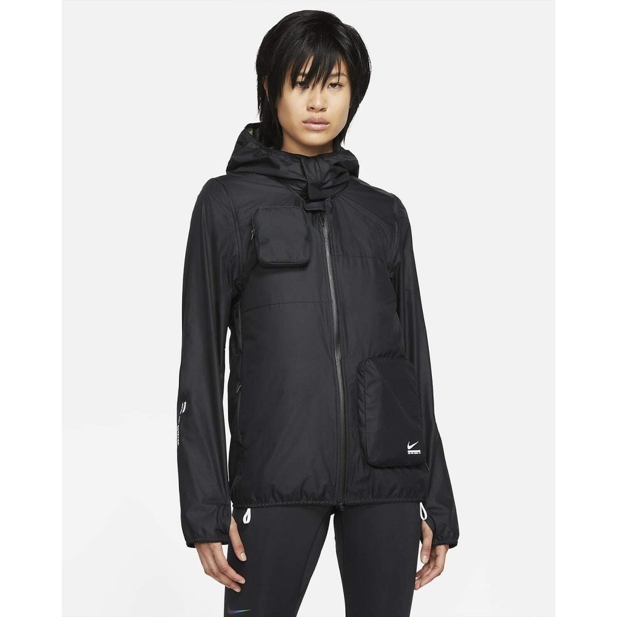 Nike Womens Nsrl Gore-tex Transform Black Jacket Size Large DB0820-010 Rare