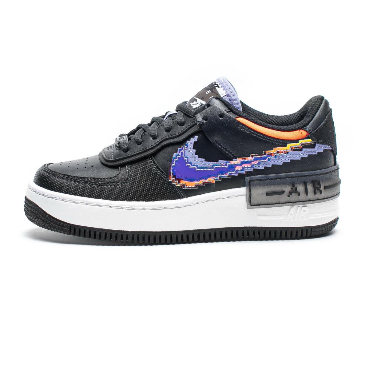 Nike AF1 Shadow SE Pixel Swoosh Size 8 Womens Off Noir Black Shoes CV8480 001