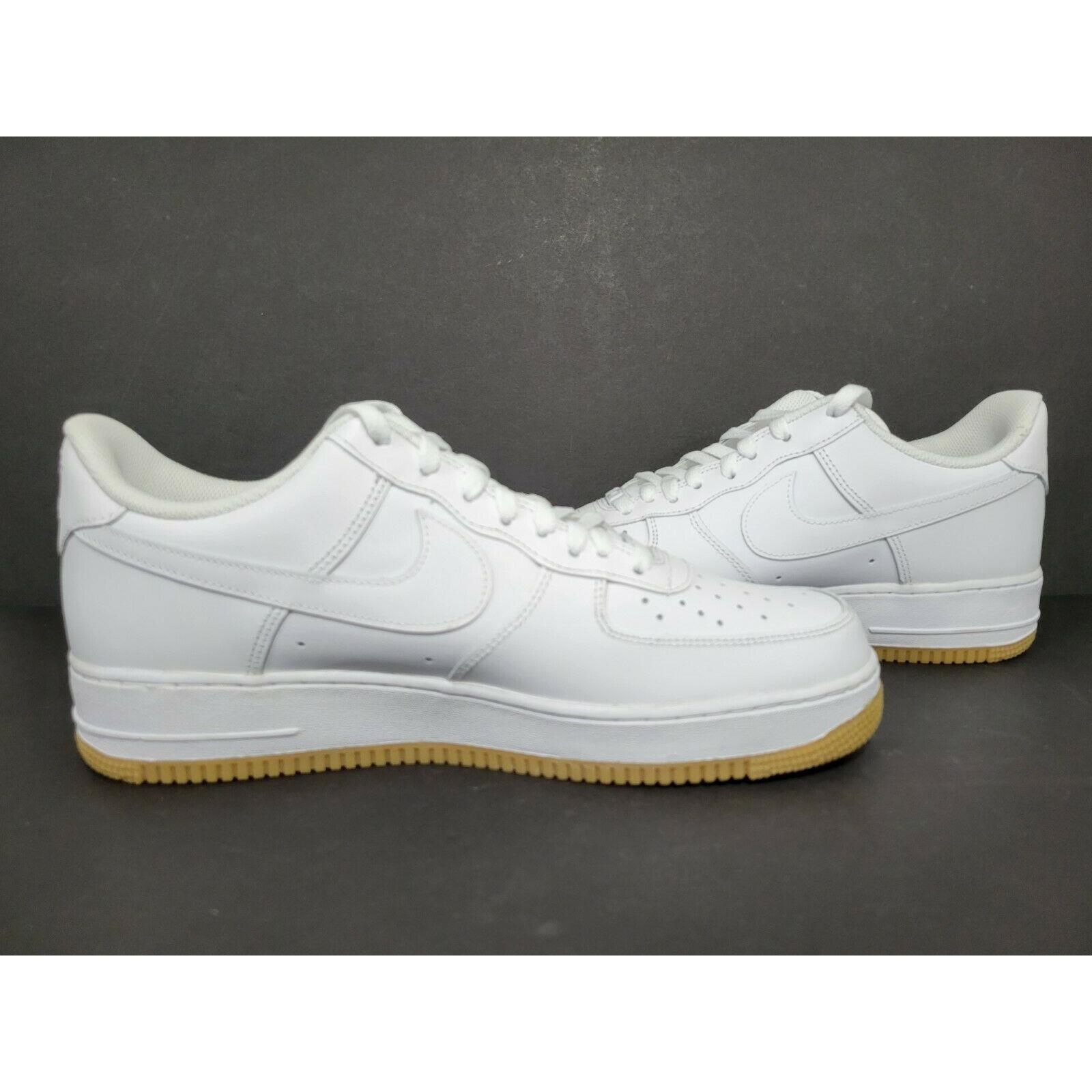 Nike Air Force 1 `07 Shoes White Gum Brown DJ2739-100 Men`s Size 