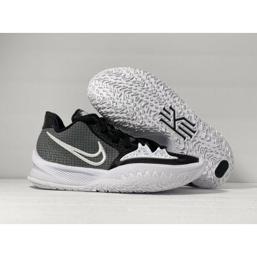 kyrie low 4 black and white