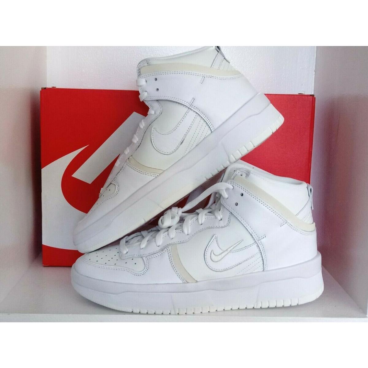 Nike Dunk High UP White Shoes Women`s Size: 10.5