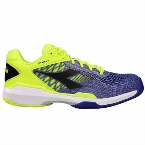 Diadora Speed Competition 5 + Clay Mens Tennis Athletic Shoes - Yellow