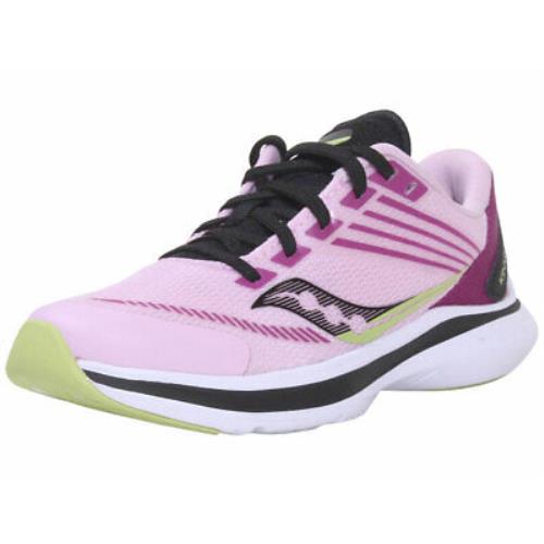 Saucony Girl`s Kinvara-12 Sneakers Lace Up Running Shoes Pink/purple