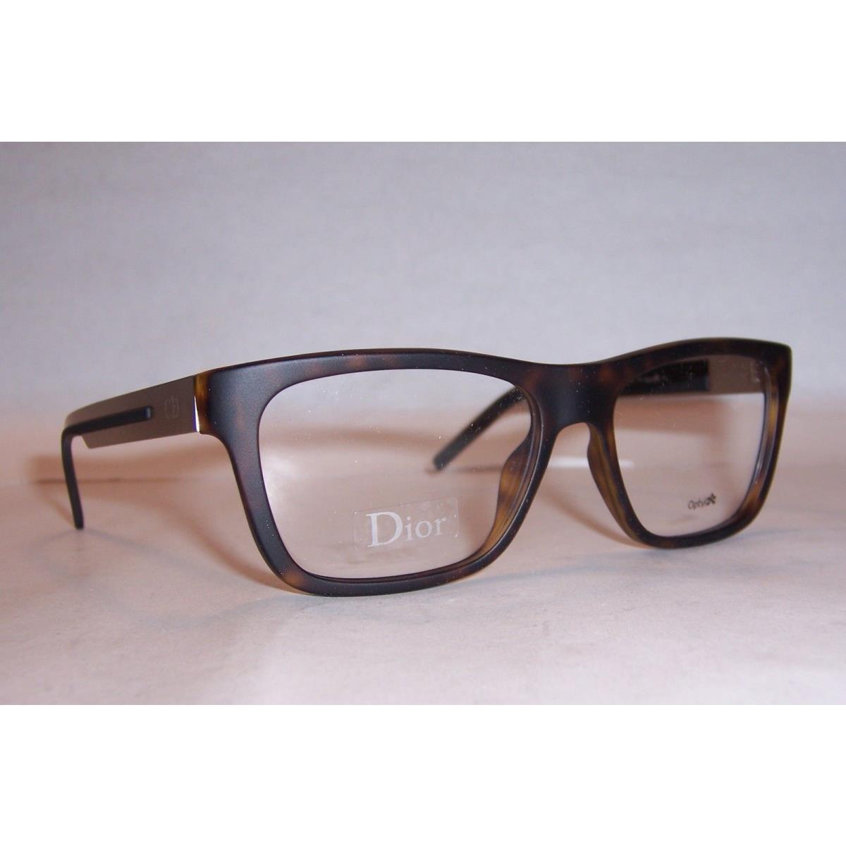 Dior Homme CD Eyeglasses Black Tie 184 J05 Havana 54mm RX