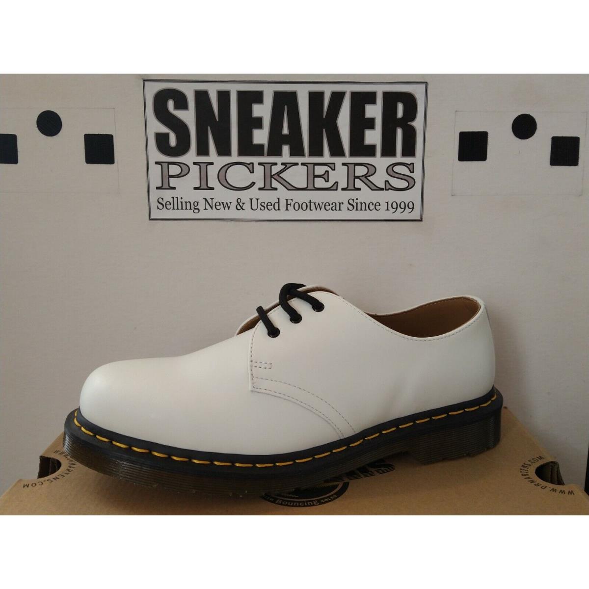 Dr. Martens 1461 Smooth Leather Oxford Shoe - 26226100 - White - Mens: 9