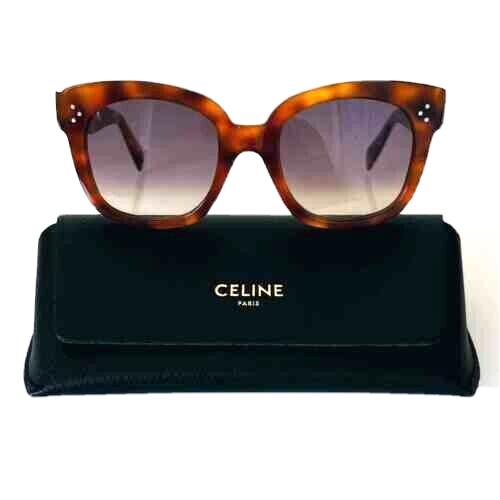 Celine CL40002U 53F Blonde Havana/gradient Smoke Sunglasses