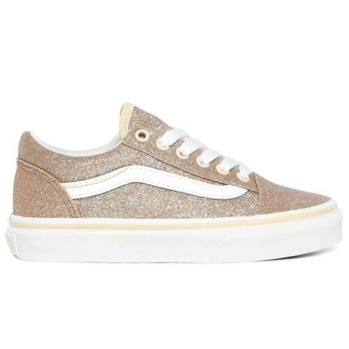 gold vans trainers