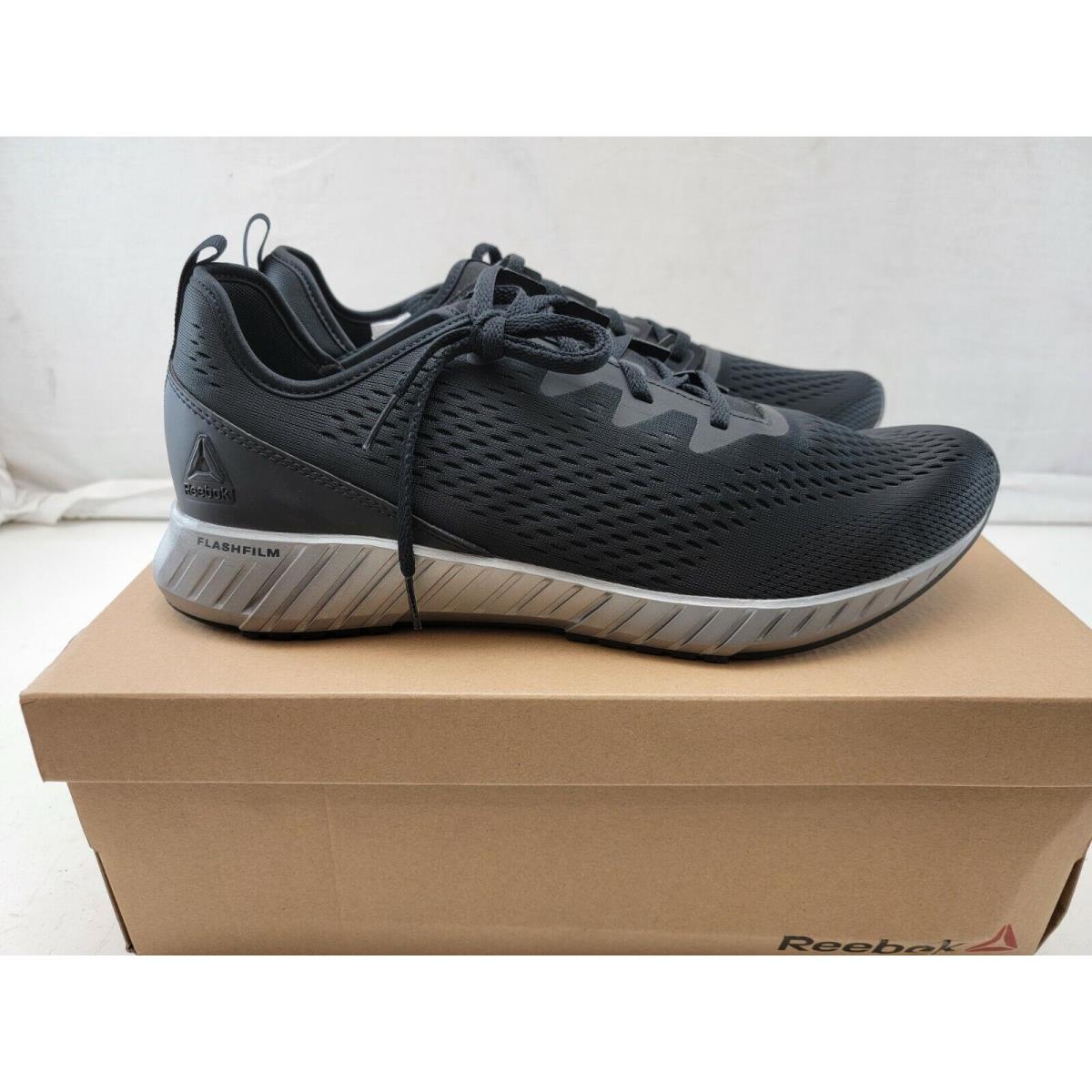 Reebok Flashfilm Black/gray Running Shoes For Men DV6968 - Size 13