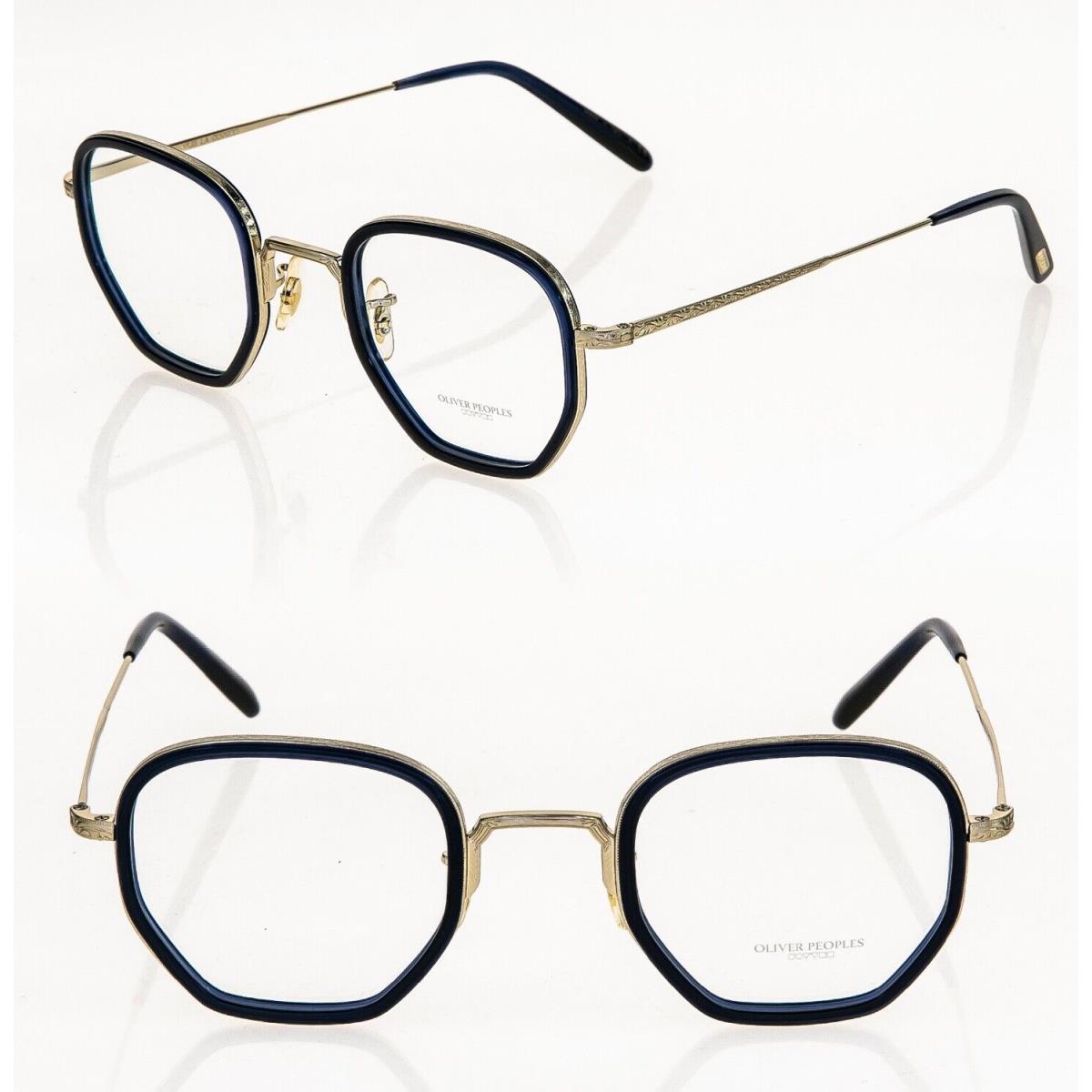 Oliver Peoples OP-40 30TH OV1234 Denim Blue Gold Eyeglasses Optical Frame 1234