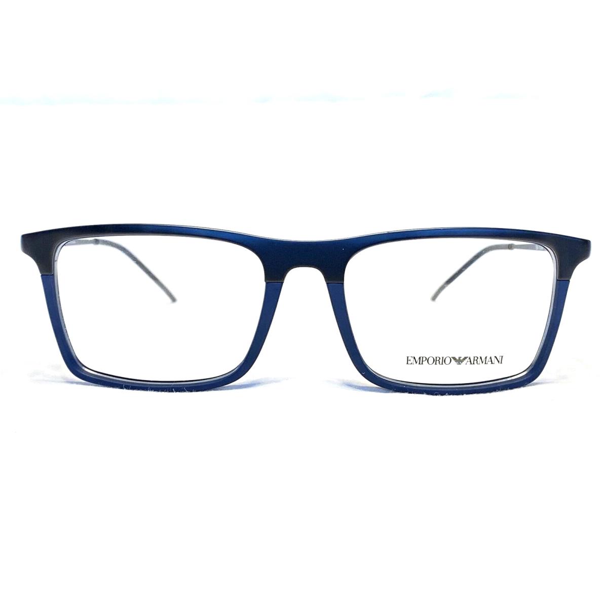 Emporio Armani EA1058 3168 Mens Black Blue Eyeglasses Frames 55/18 145