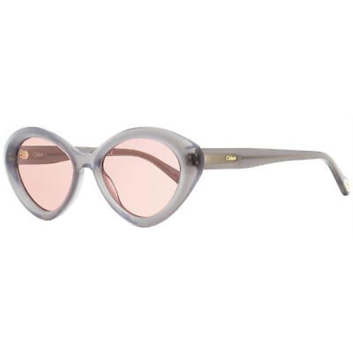 Chloé Chloe Cateye Sunglasses CH0050S 001 Translucent Gray 53mm 50
