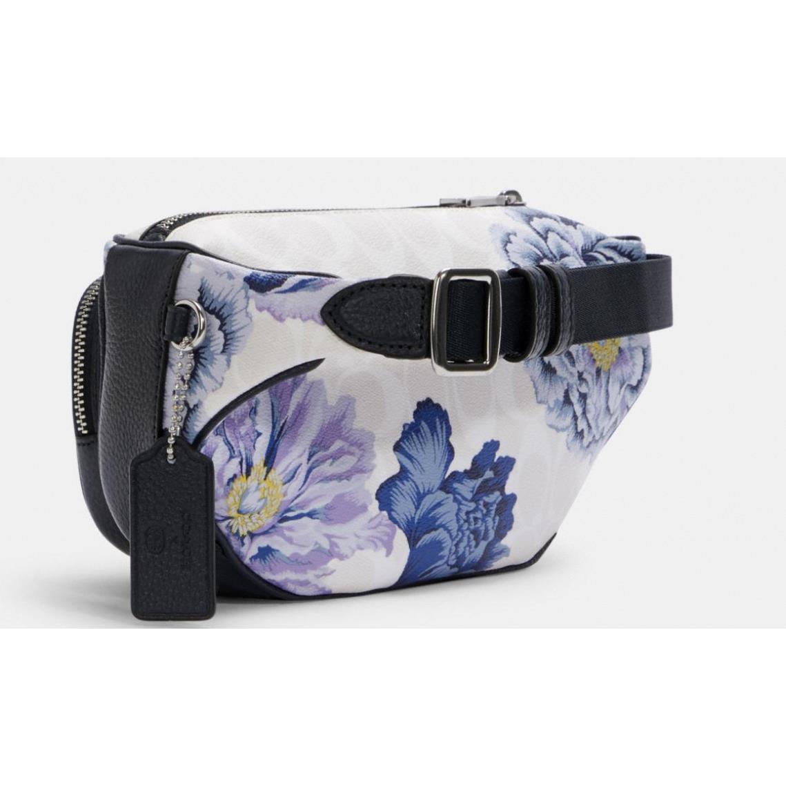 court belt bag in signature canvas with kaffe fassett print