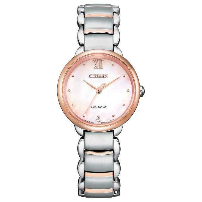 Citizen Rose Eco-drive EM0926-55Y Mother of Pearl Dial Women`s Watch