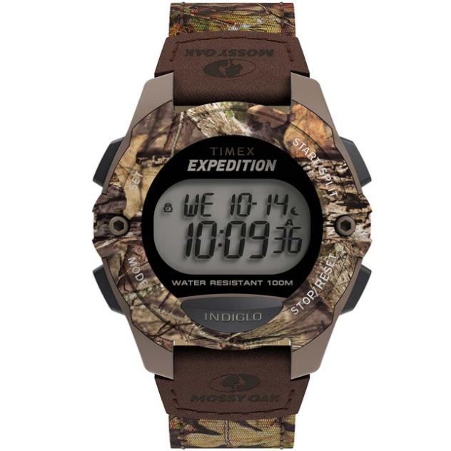 Timex Expedition Digital Chrono Alarm Timer Camo Fabric Men`s Watch TW4B19500