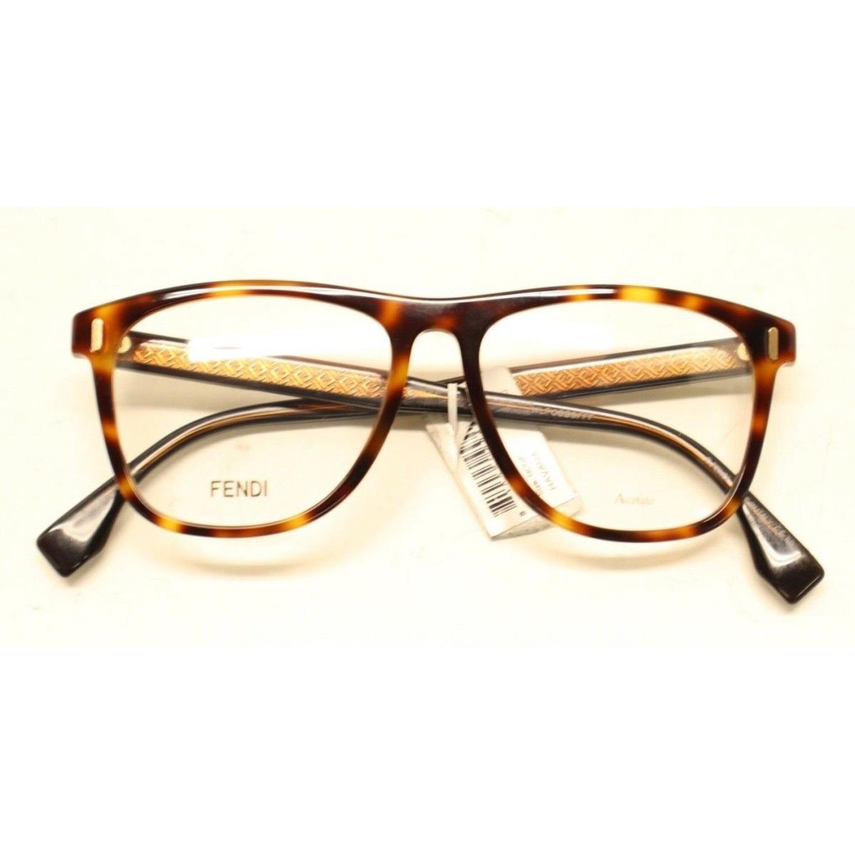 Fendi FF M0087 Havana Brown 9N4 55mm Eyeglasses 1335