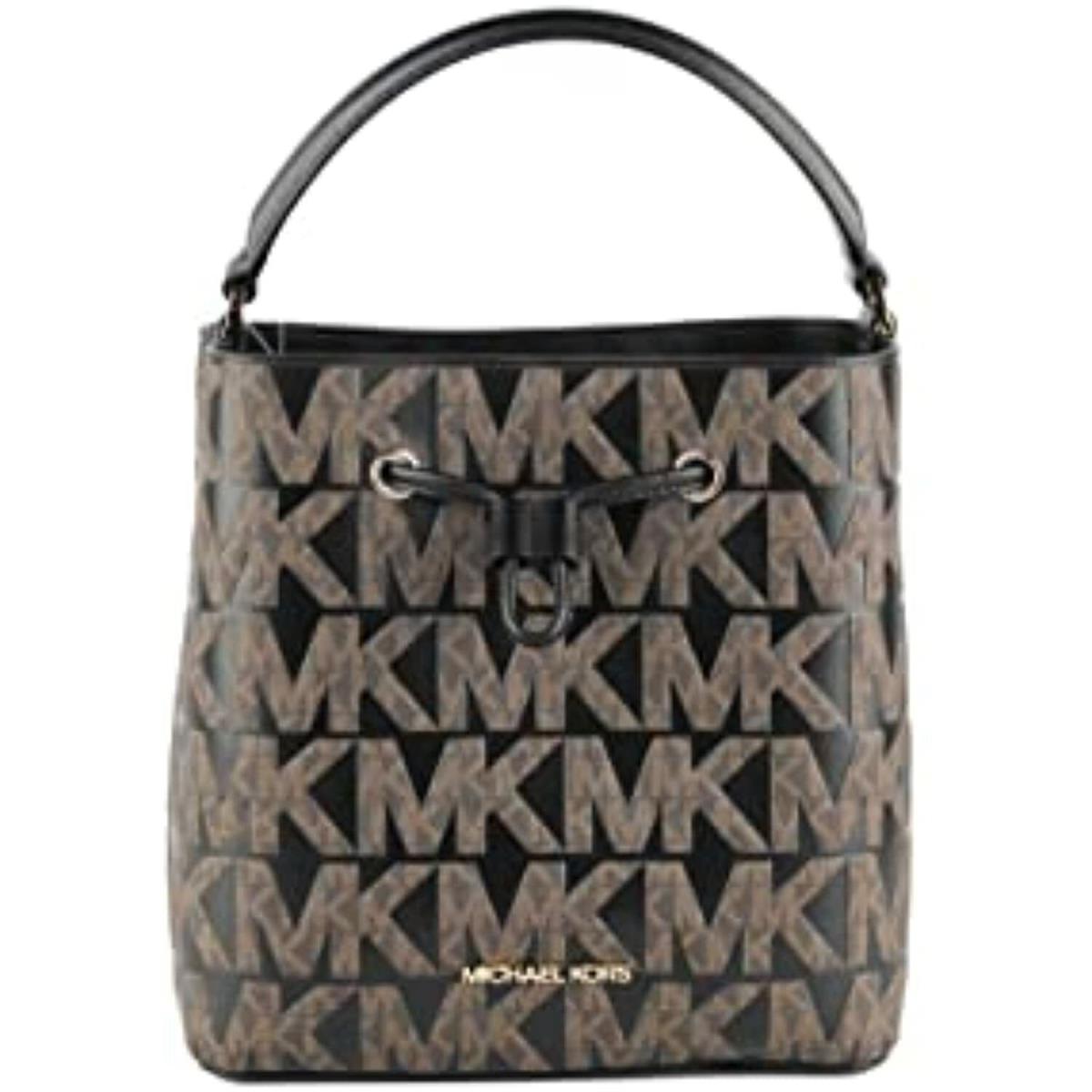Michael Kors Messenger Crossbody Handbag Purse Bag Tote Shoulder Brown Black MK
