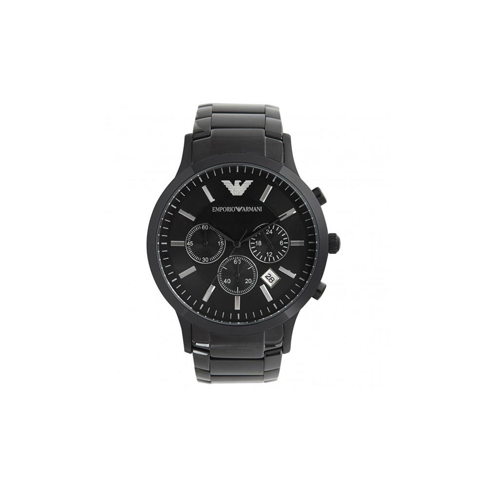 Emporio Armani Classic Men Watch AR2453 - Dial: Black, Band: Black