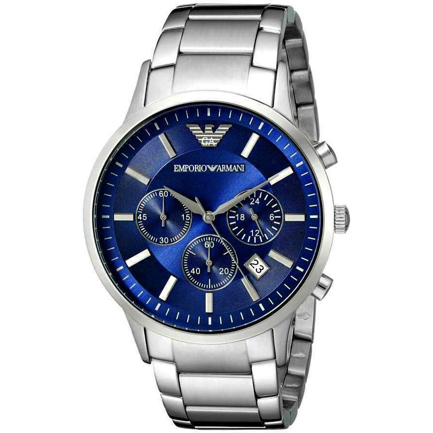 Emporio Armani AR2448 Blue Dial Chronograph Men s Classic Watch