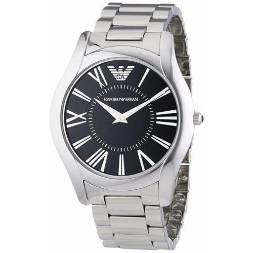 Emporio Armani Men`s Silver Tone Stainless Steel Watch 43mm AR2022