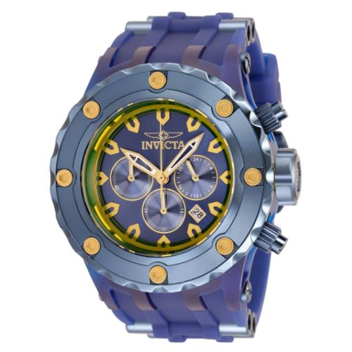 Invicta Subaqua Blue Label Men`s 52mm Anatomic Chronograph Watch 34264 Rare