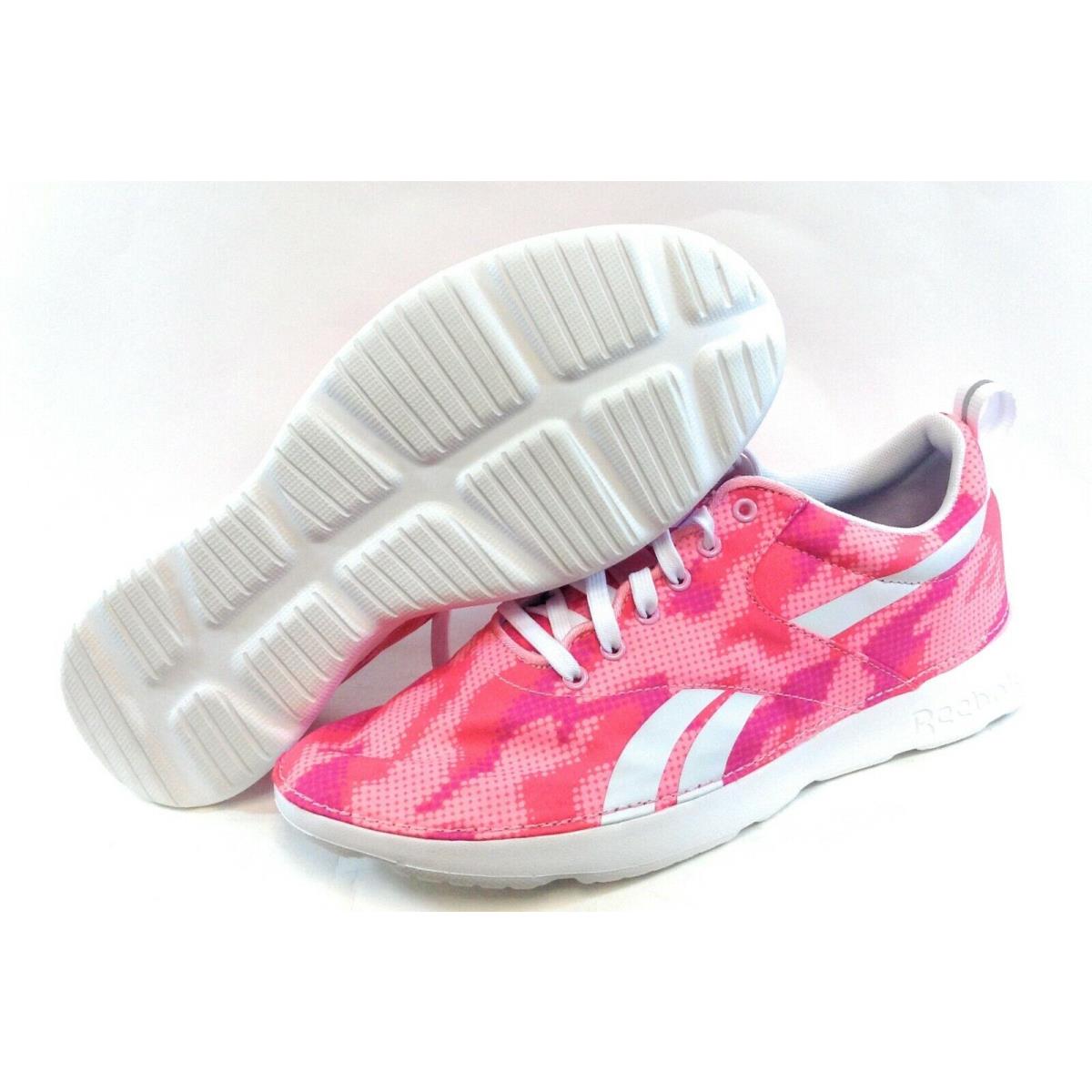 Womens Reebok Royal Simple M44371 Light Pink White Running Sneakers Shoes - Pink