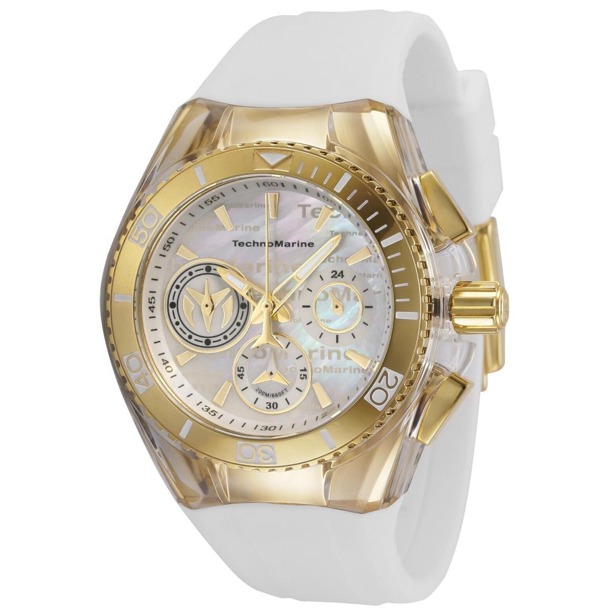 Technomarine TM-120028 Cruise California 40mm Gold with White Strap