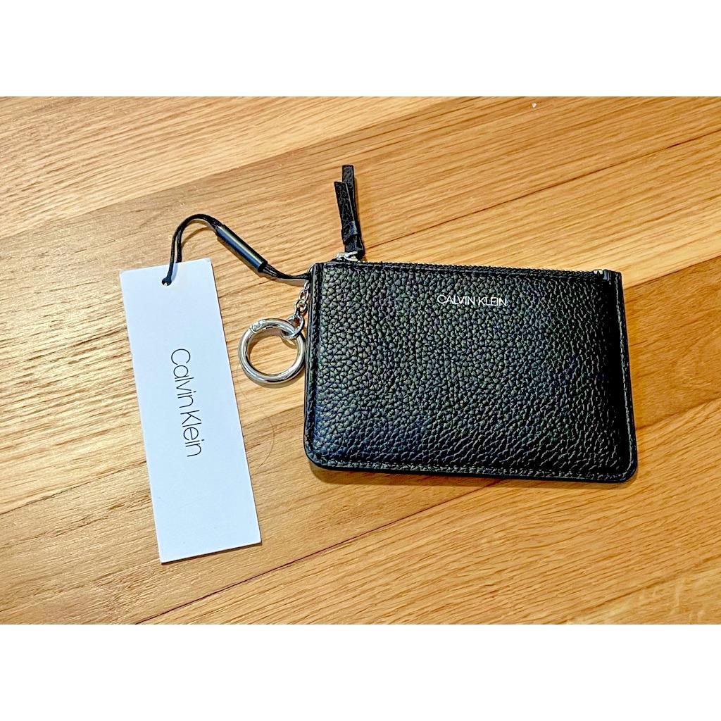 Calvin Klein Womens Zip-around Coin Wallet Black I.d. Card Slot 5 X 3