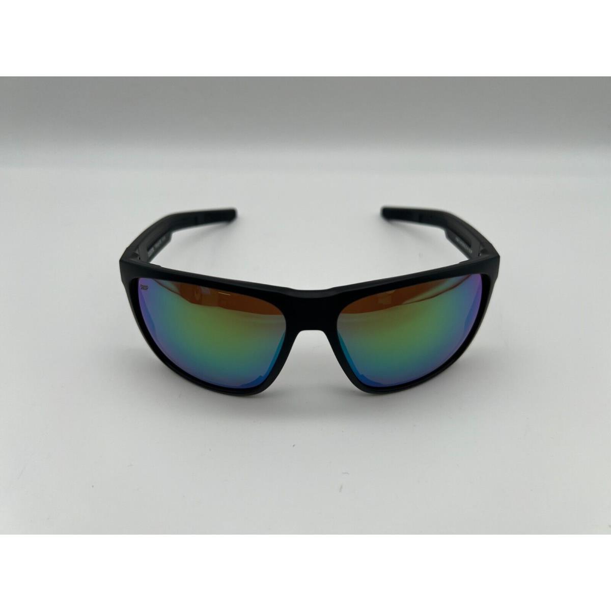 Costa Del Mar Ferg XL Polarized Sunglasses Matte Black / Green Mirror 580P