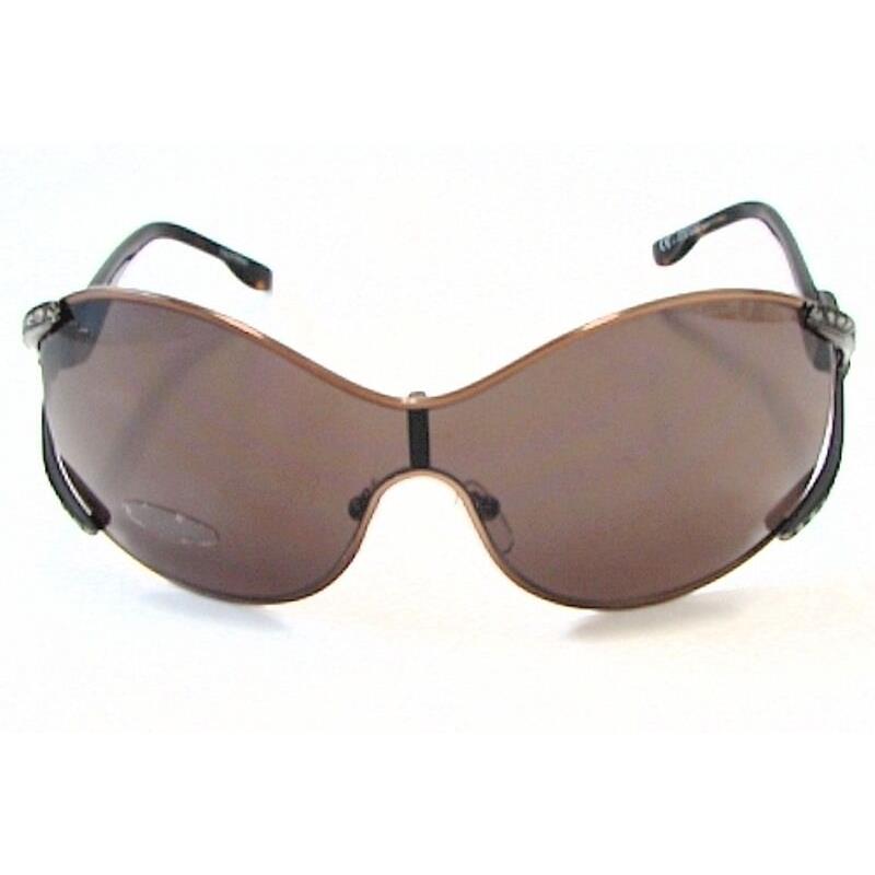 Valentino Womens Sunglasses Model 5627 S 04DD Brown Frame Rhinestones